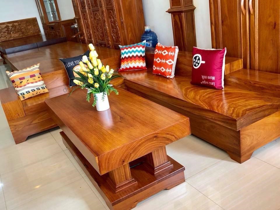 Lý do nên chọn sofa gỗ tự nhiên nguyên tấm