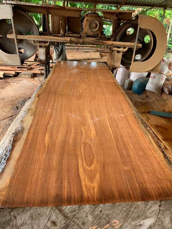 Mặt bàn gỗ Gõ đỏ Pachy nguyên khối
