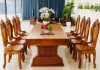 33+ Mẫu bàn ghế gỗ nguyên khối, nguyên tấm bán chạy nhất 2023