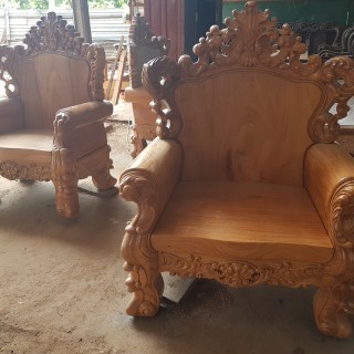 Ghế gỗ Louis Hoàng gia Gõ Đỏ