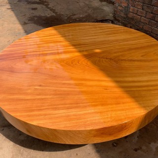 Mặt bàn tròn gỗ nguyên khối Gõ Đỏ