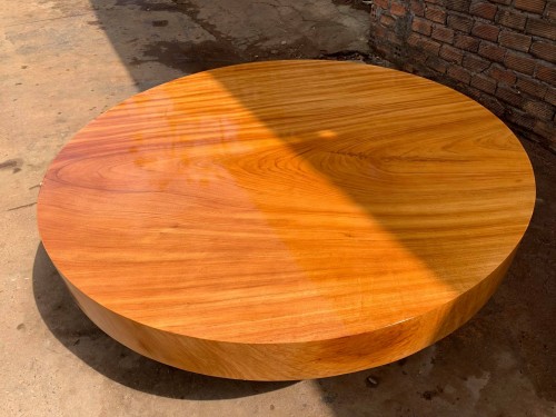 Mặt bàn tròn gỗ nguyên khối Gõ Đỏ